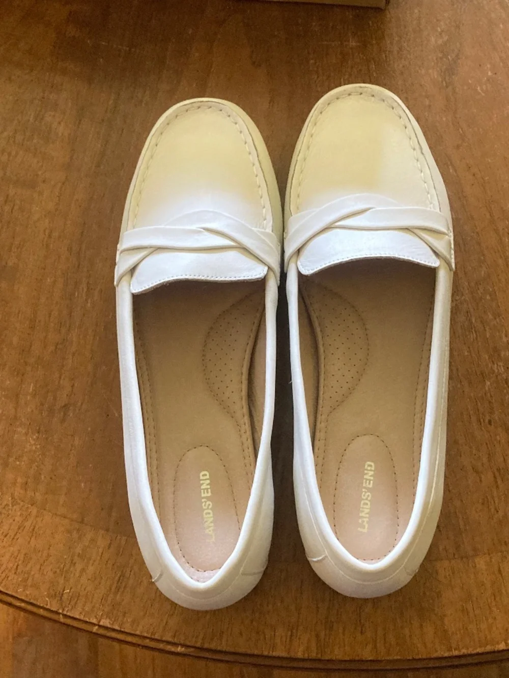 Womens Landsend Leather Loafers